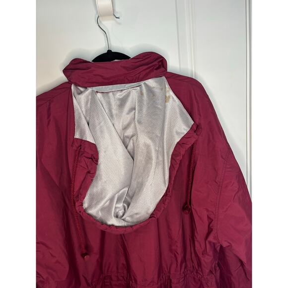 Vintage Champion Red Full-Zip Hooded Windbreaker Jacket Men’s XL - Picture 7 of 10